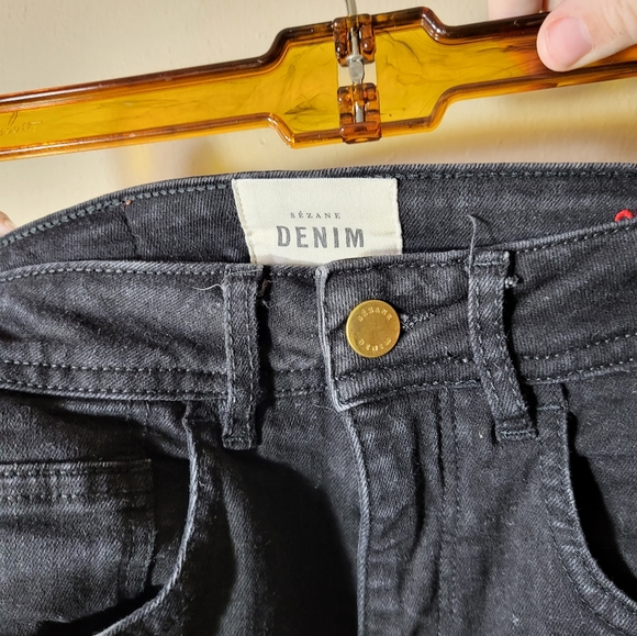 Sezane Denim Dark Gray Skinny Jeans Sz 25 - Picture 2 of 4